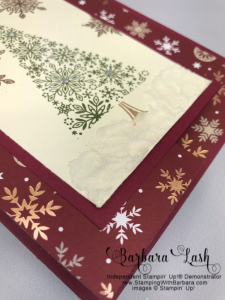 Stampin' Up! hand made Christmas card Snow is Glistening promotional stamp set
